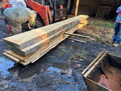 Rough cut Lumber, Oak Mantles