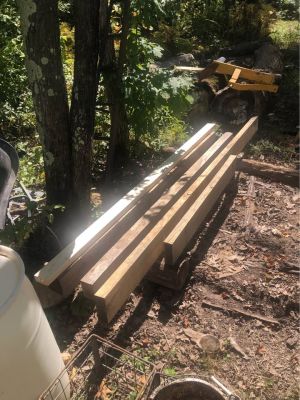 Rough cut wood