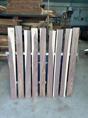 Black Walnut Wood Lumber Shorts Bundle of 9 Boards 3/4” x 4” x 48”  Perfect For Crafts