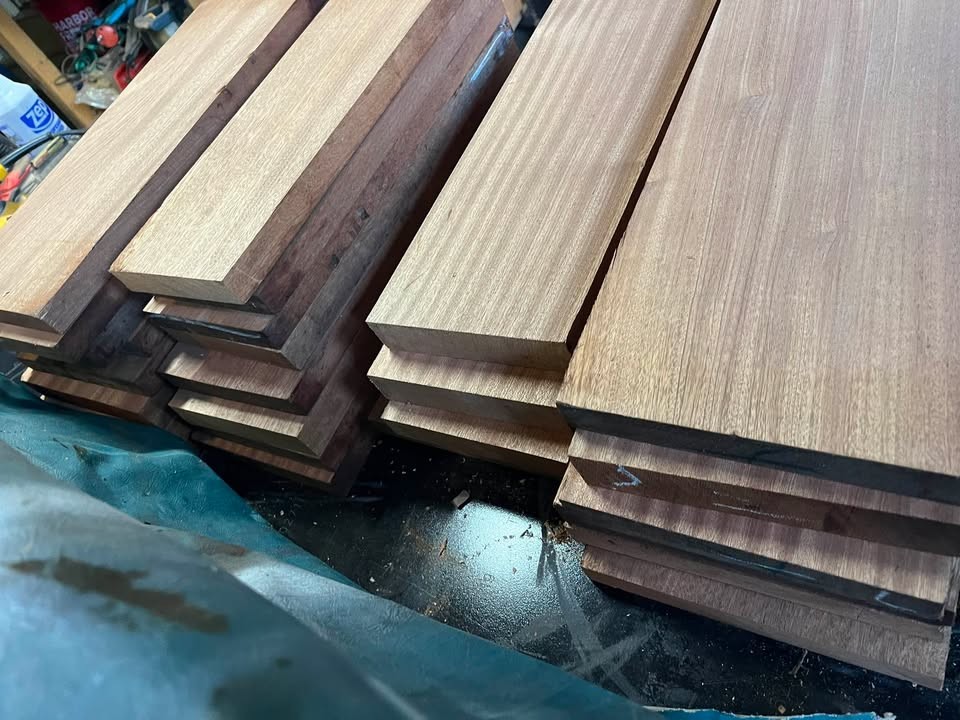 27 piece Sapele / African mahogany mix board bundle - Image 5