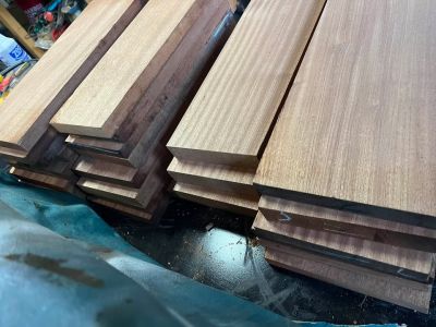 27 piece Sapele / African mahogany mix board bundle