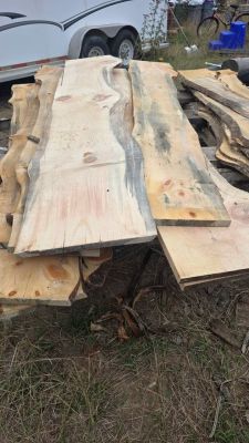 White pine slabs one inch