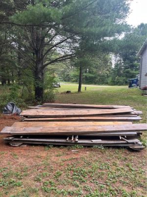 Rough cut lumber