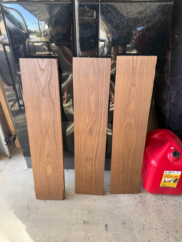 Set of 3 Oak Wood Boards 33\" x 7.5\" - Image 2