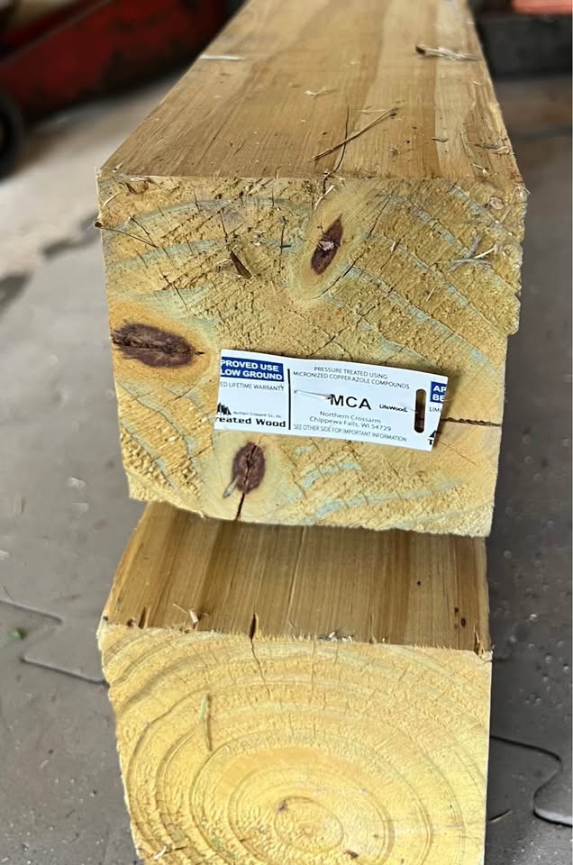 4”x4”x8’ pressure treated timber - Image 2