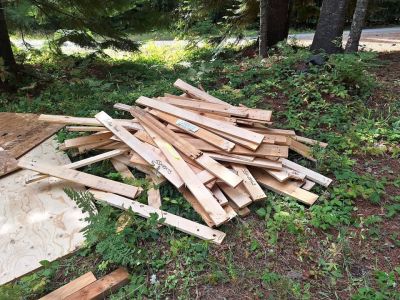 Cleaning out storage - wood pieces