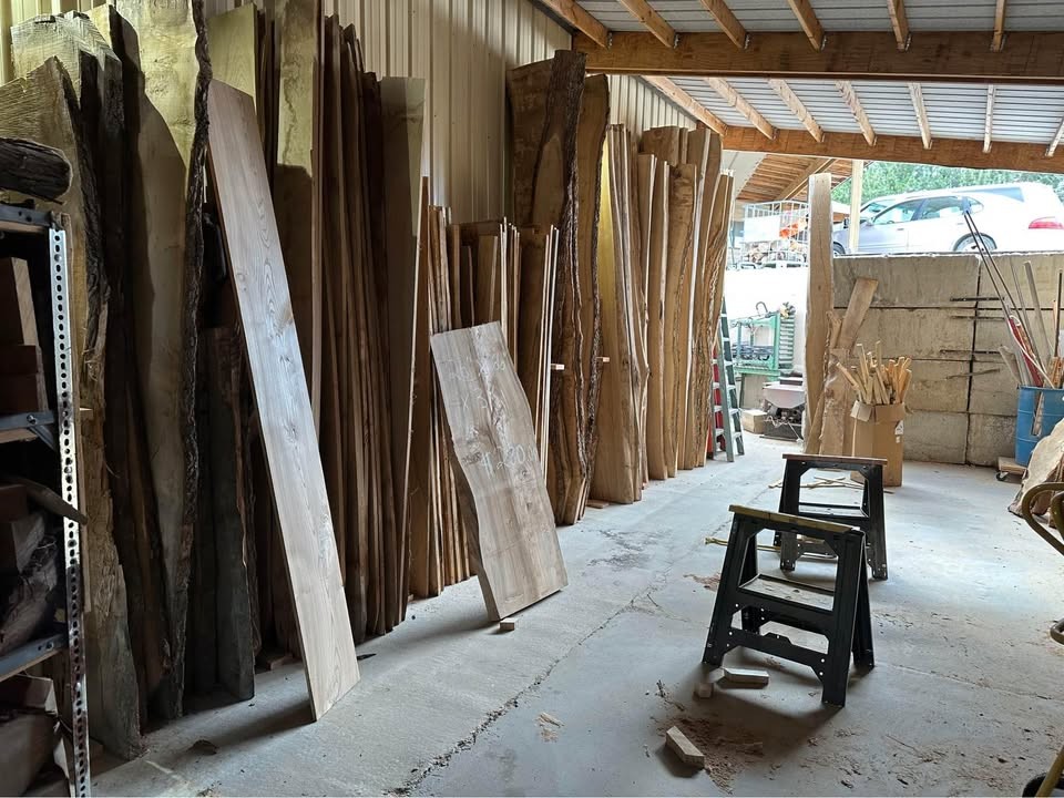 LIVE EDGE WOOD SLABS OAK, ELM, WALNUT, MAPLE, KILN DRYING - Image 8