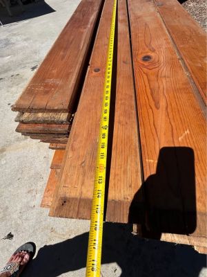 Re-claimed pine boards