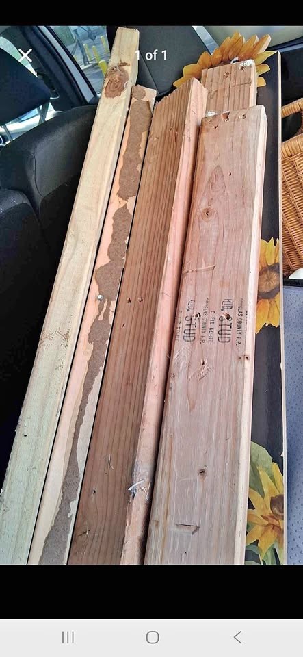 3ft × 3 1/4 boards- studs