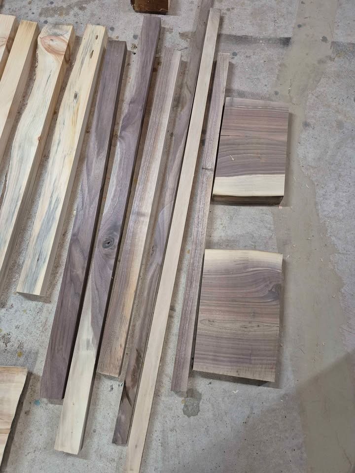 Hardwood strips and live edge cutoffs for craft and epoxy projects - Image 4