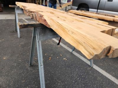 Live Edge Wood Slab - 3x22x9.5ft - Kiln Dried Juniper - Epoxy Project Material
