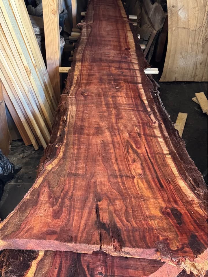 15’ Live Edge Redwood Slabs – Local Santa Ynez Redwood – Multiple Sizes - Image 3