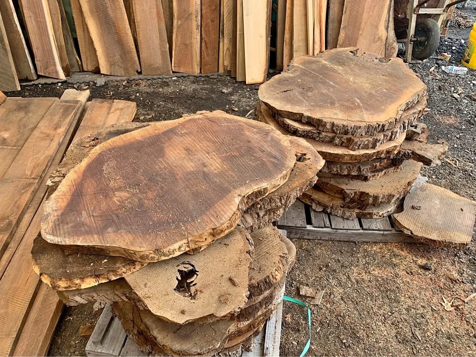 Black Walnut End Grain Slabs - Walnut Cookies - Image 1