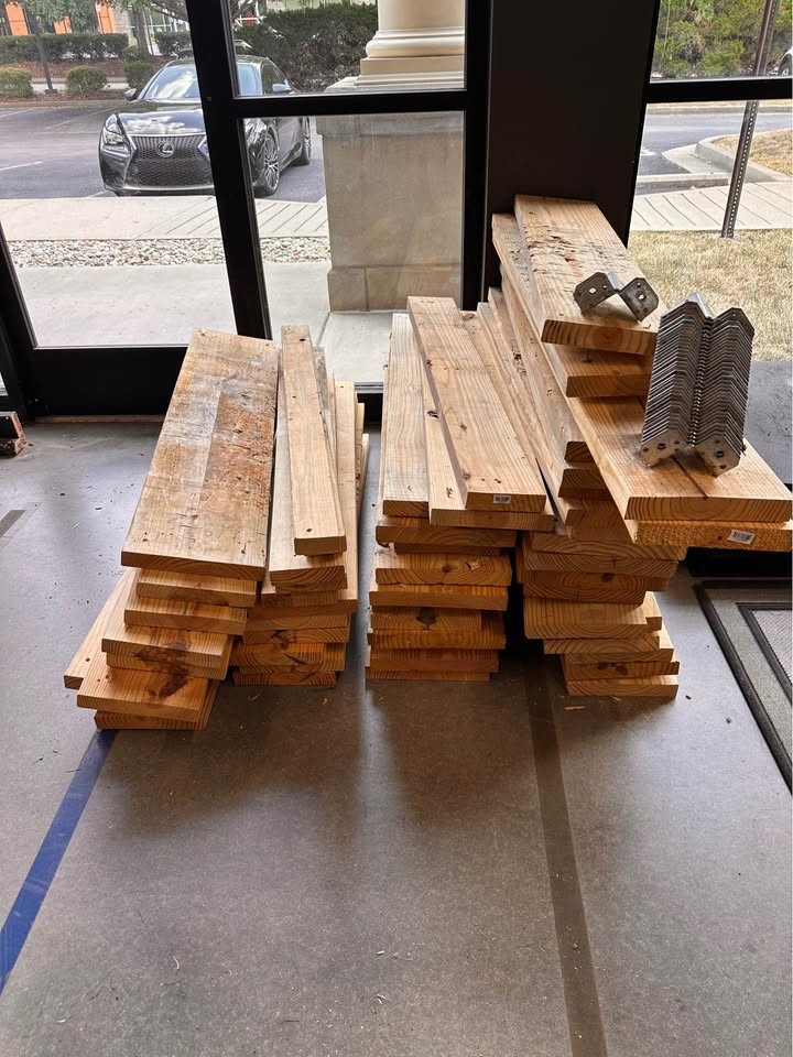 Assorted 4 ft wood boards - Free - Image 2