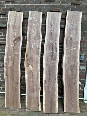 Black walnut live edge slabs