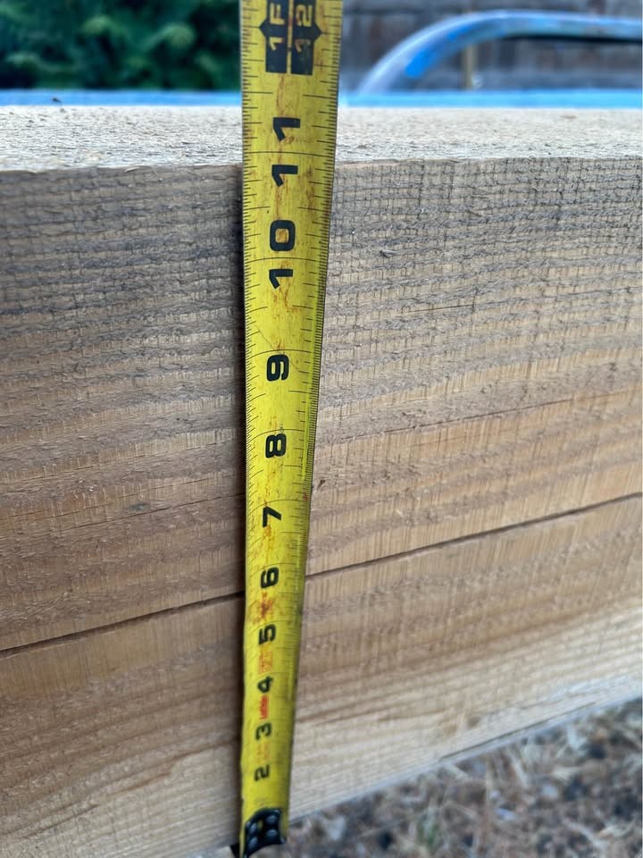 Solid wooden beam 7 x 11 20 feet long - Image 6