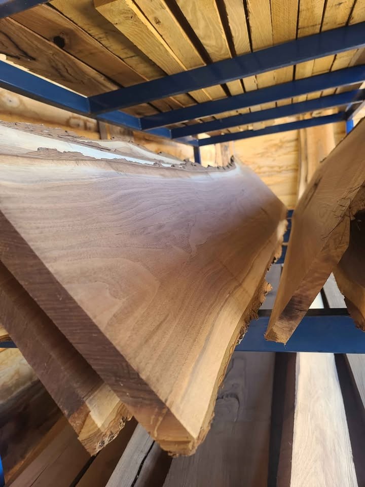 Steamed Black Walnut 8/4" -6/4" Slabs, preplaned, Various Widths x 7'-9' - Image 4
