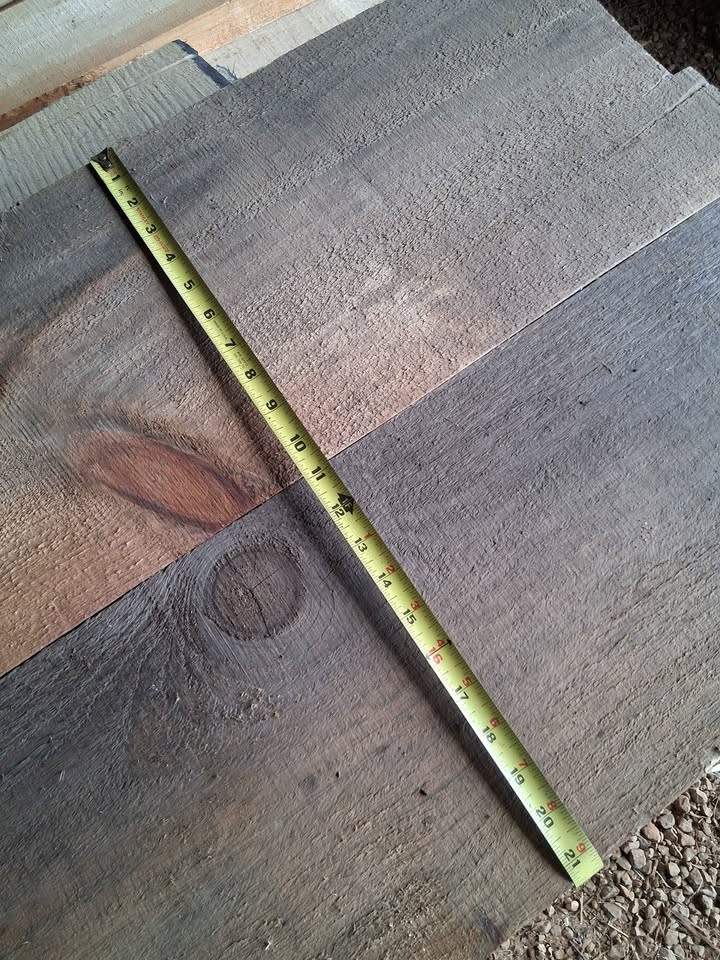 Pine boards. 2 inch thick. 10.5 inches wide and over 10 feet long. Price is for both boards. - Image 3