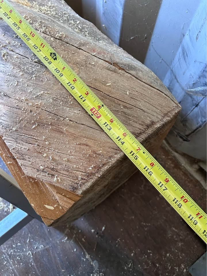 Rustic Live Edge Wood Beam – Over 9Ft – One-of-a-Kind Piece - Image 3