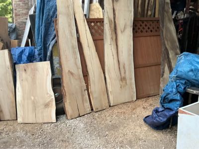 LIVE EDGE BOARDS FRESH OFF THE OVERSIZE PLANER