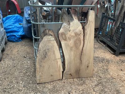 LIVE EDGE BOARDS FRESH OFF THE OVERSIZE PLANER