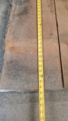 Dried cherry lumber