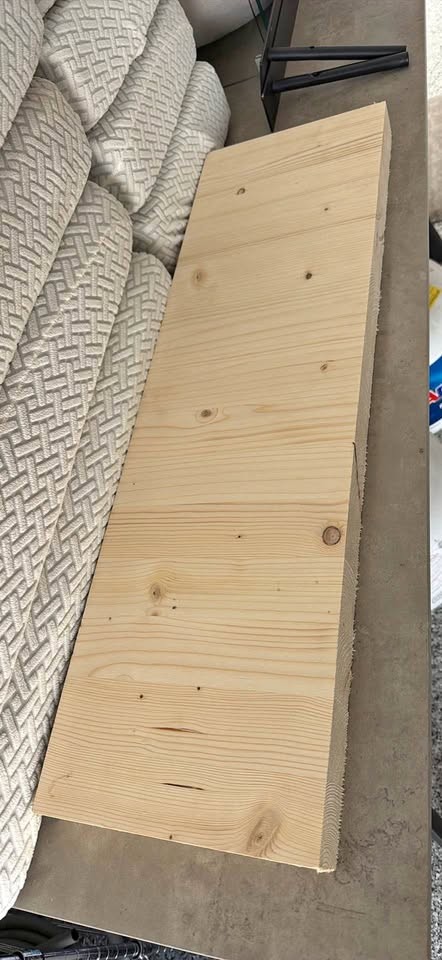 2 Unfinished Pine Wood Boards – DIY / Craft / Shelving - Image 1