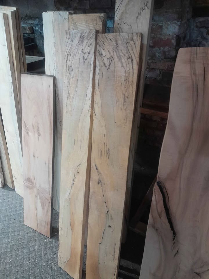 Black Walnut Bookmatched Live Edge Slabs 8' 8" Kiln Dried 2.25"x 22" - Image 2