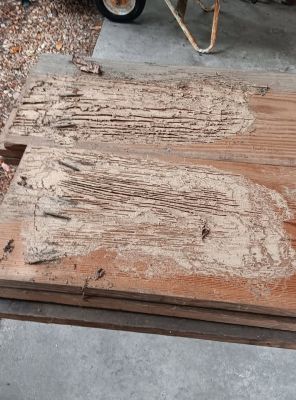 Solid wood boards.