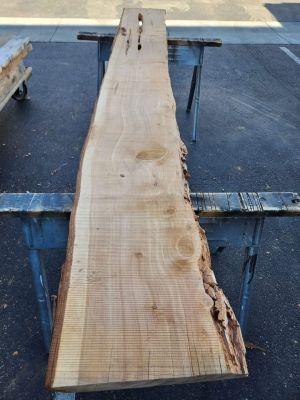 Live Edge Wood Slab - Kiln Dried Juniper - 3x15x9'3" - Great Epoxy Project Material