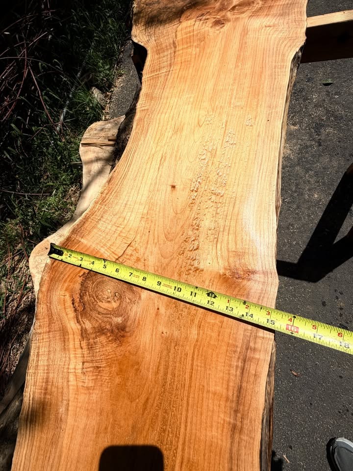 Live Edge Slab nice figure 13 ft. Long Bar or Tabletop air dry 13% max moist - Image 8