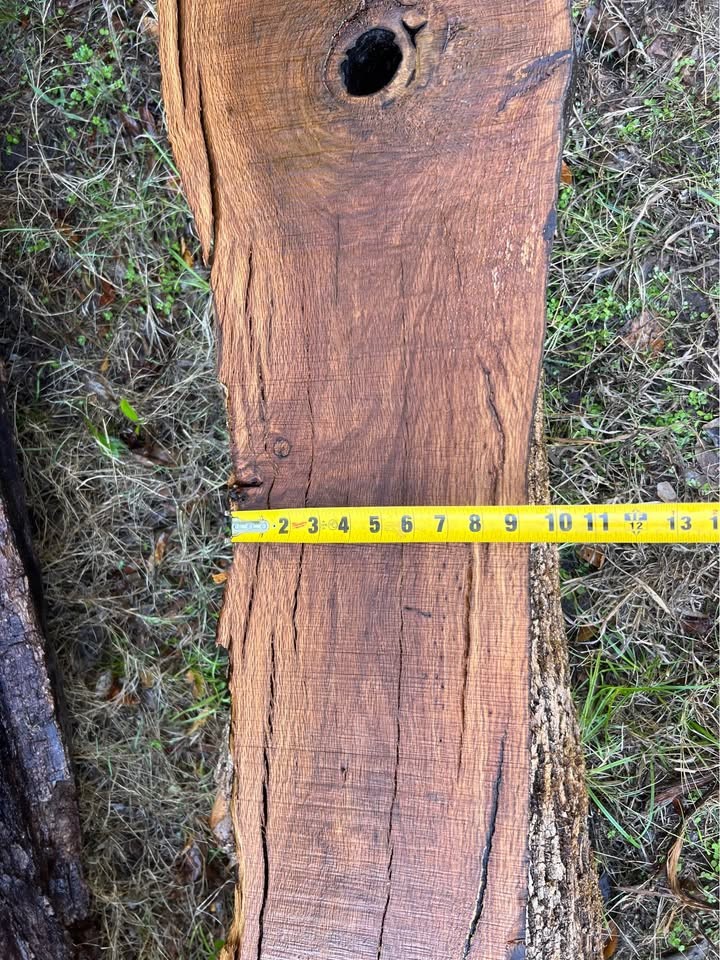 Hollow oak live edge mantle - Image 2