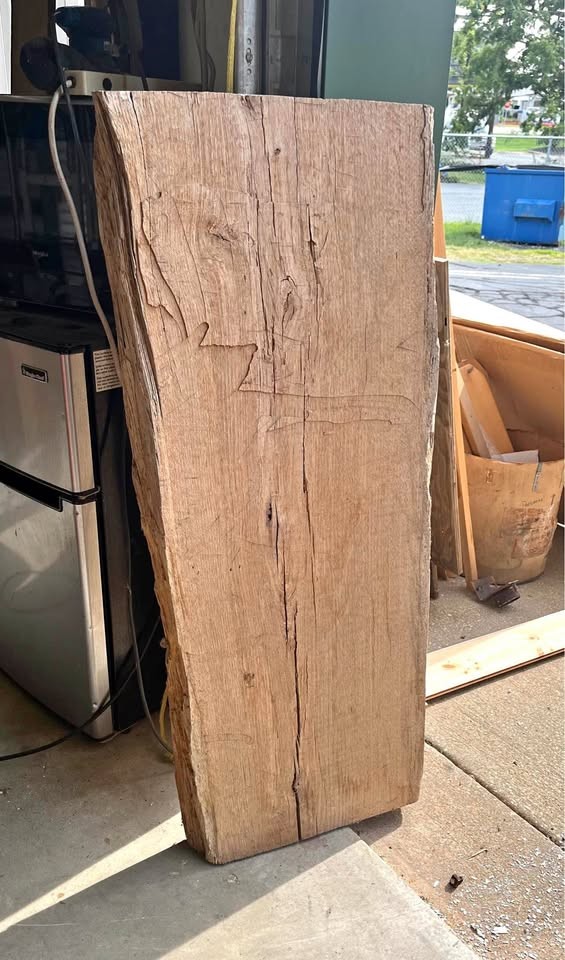 Live edge oak slab for your project - Image 1