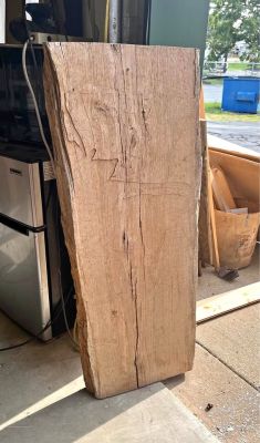 Live edge oak slab for your project
