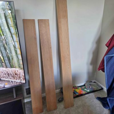 Poplar boards with cherry vaneer