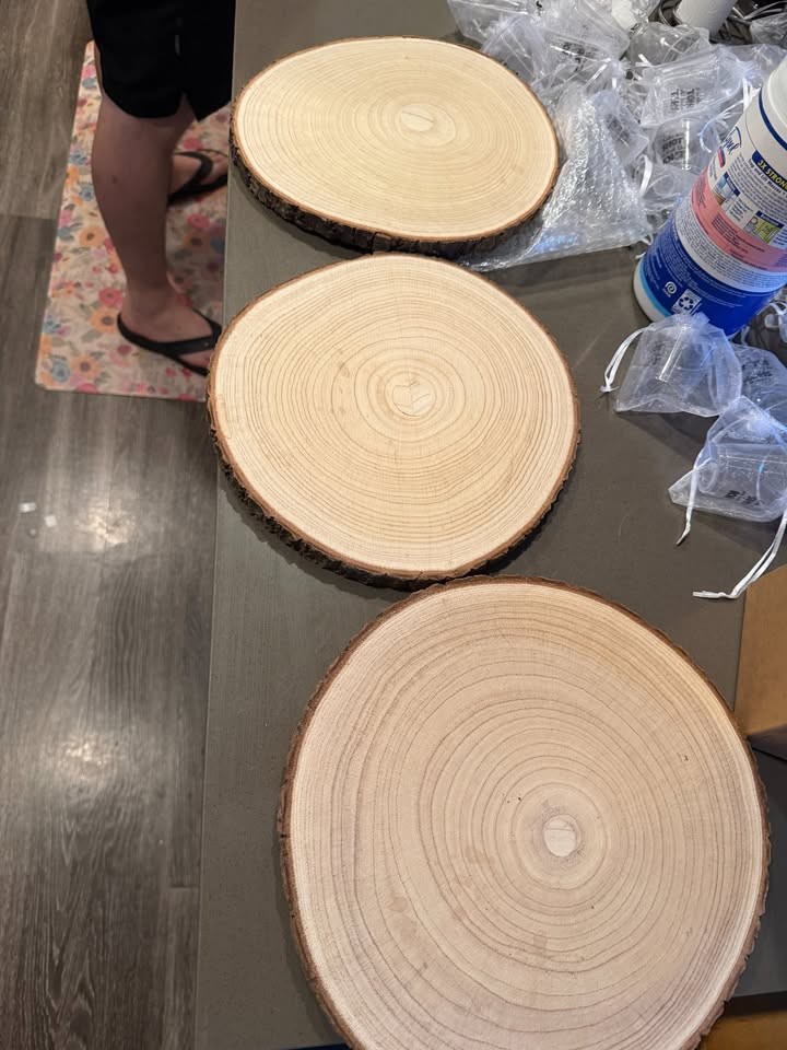 14 Natural Wood Slices for Centerpieces OBO - Image 4