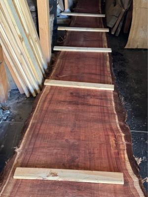 15’ Live Edge Redwood Slabs – Local Santa Ynez Redwood – Multiple Sizes