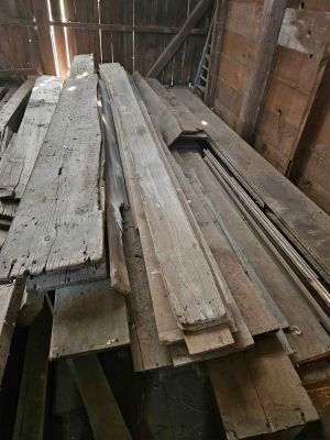 Reclaimed boards, post and beams