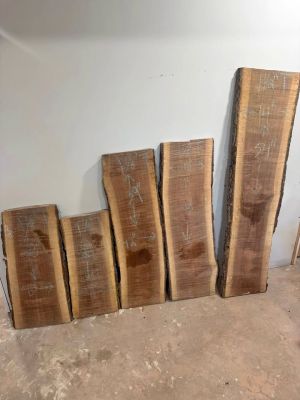 Live Edge Walnut Slabs – 5 Pieces