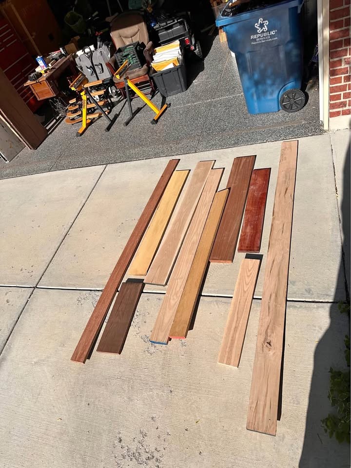 Various domestic and exotic hardwoods - Image 1