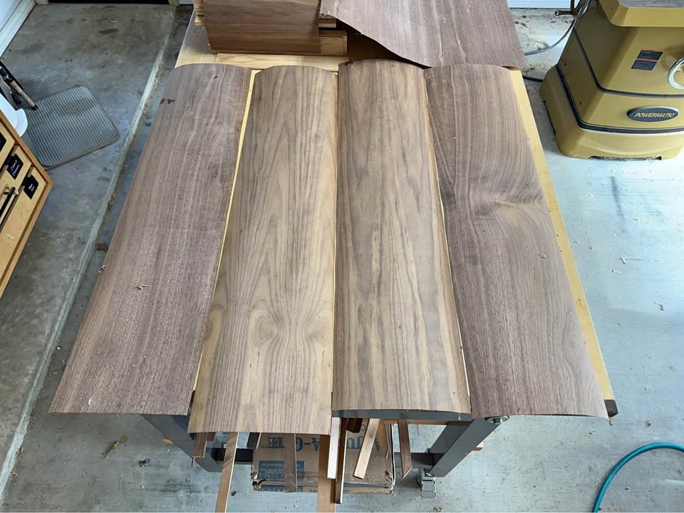Walnut veneer with 3M stick and peel backing - Image 1