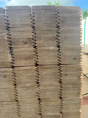 Tongue and Groove White Pine - Bead Board Design - 2 sided
