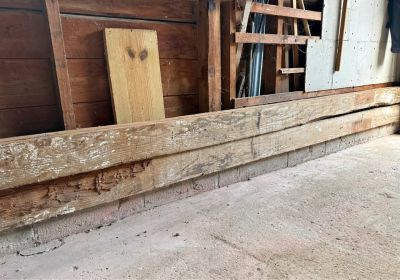 2- Reclaimed Wooden Barn Beams