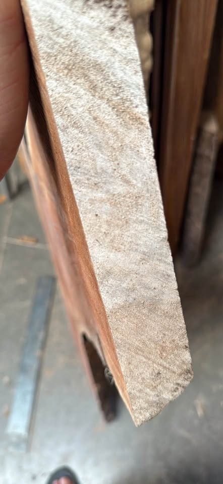 Cuban Mahogany Live Edge Crotch Slab – Unique Y/Fork Shape - Image 3