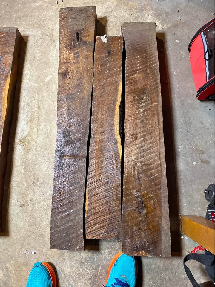 Kiln dried Black Walnut wood stock