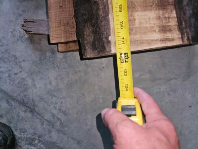 Walnut live edge slabs 1" x 12" x 11 foot