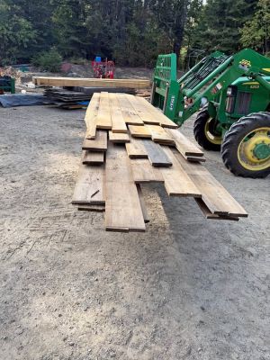 Lumber 1x8 and 1x6 mix Grand Fir and Lodgepole.