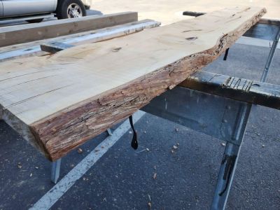 Live Edge Wood Slab - Kiln Dried Juniper - 3x15x9'3" - Great Epoxy Project Material