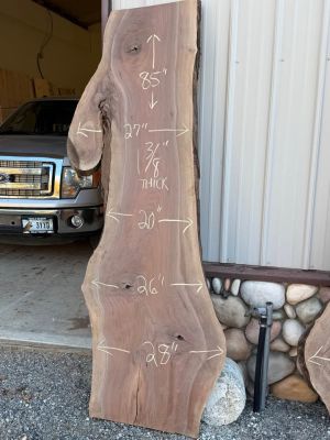 Live Edge Walnut Wood Slabs - Pair