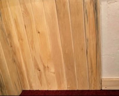 Tongue and groove wood pile